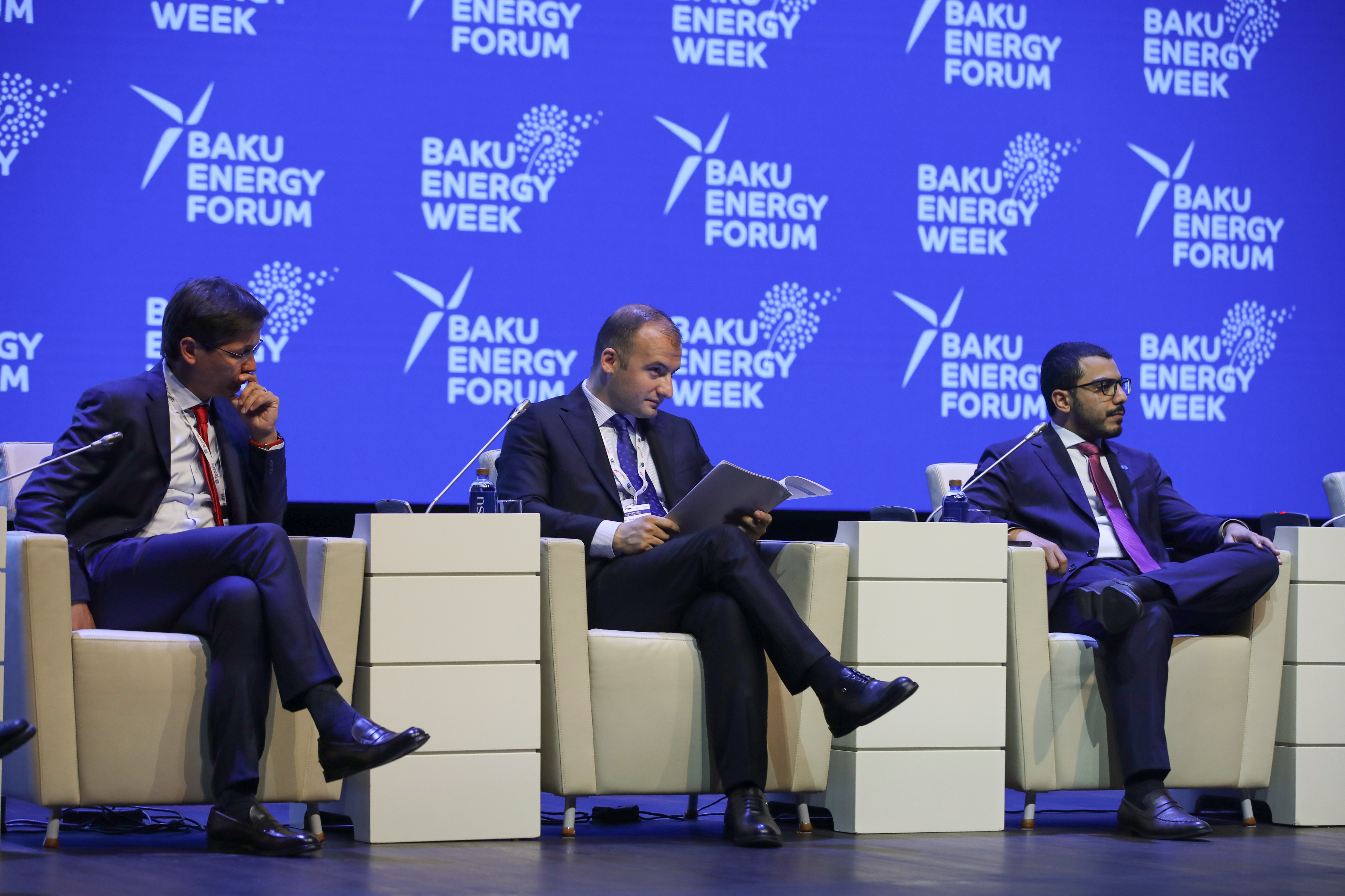 Tabriz Ammayev made a speech on a panel entitled "Path to Net Zero" at the Baku Energy ...