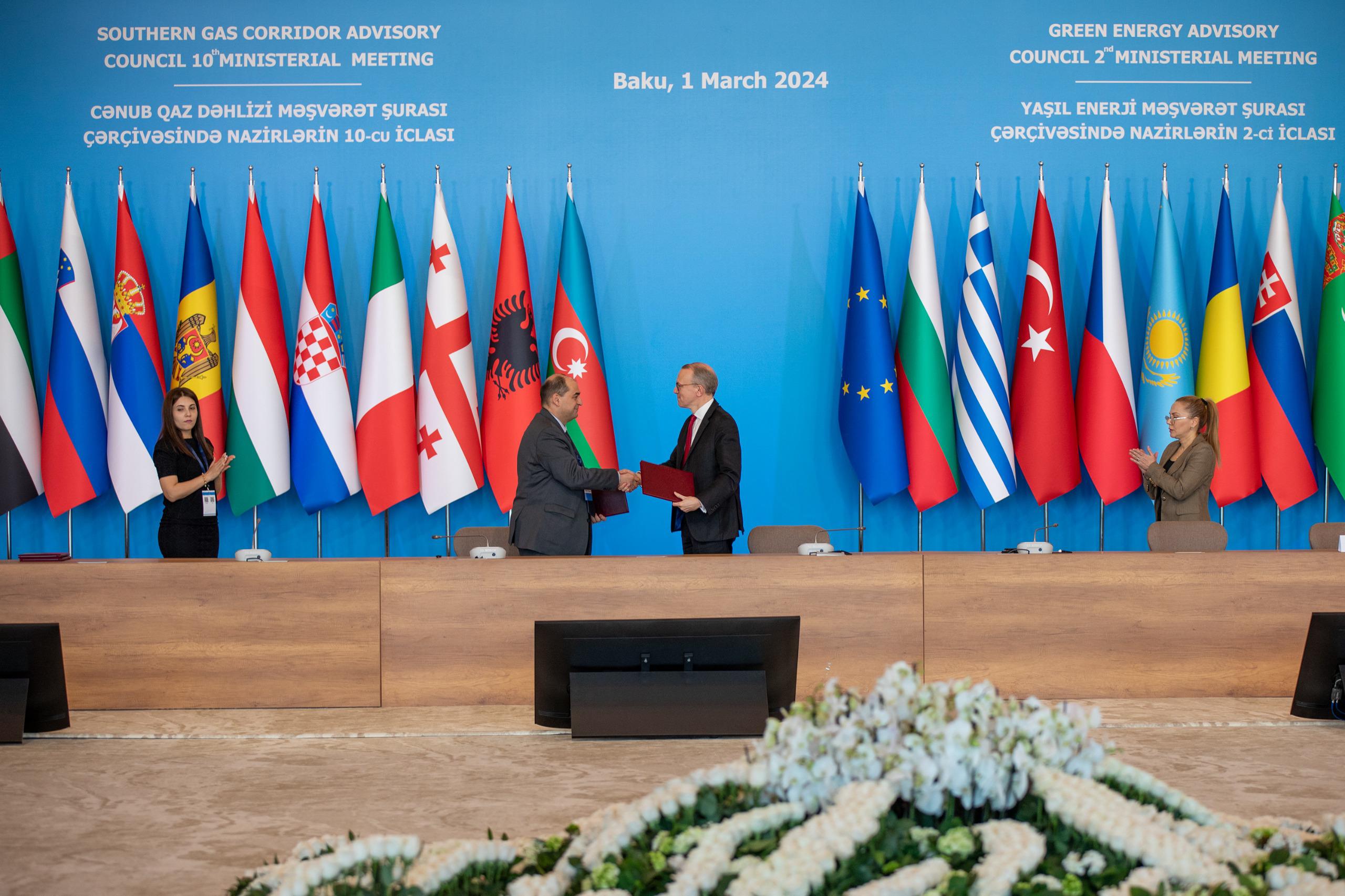 Memorandum of Understanding has been signed between Azerbaijan and WindEurope on wind e...