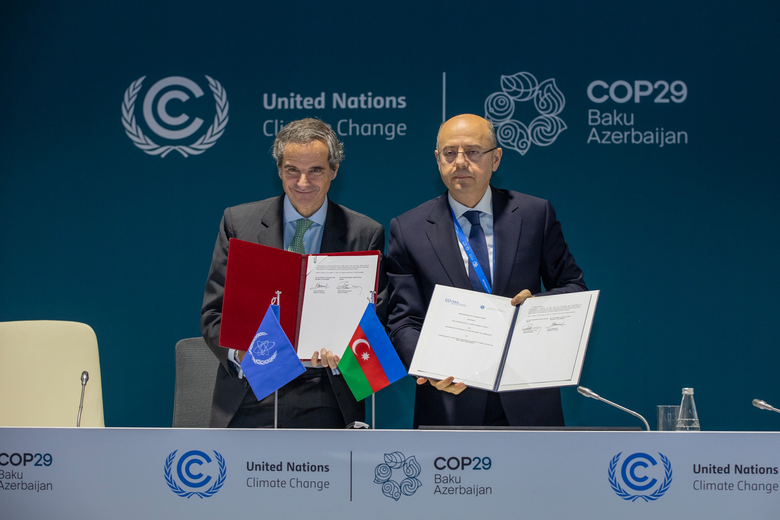 COP29-da Energetika Nazirliyi ilə Beynəlxalq Atom Enerjisi Agentliyi arasında Əməkdaşlıq Memorandumu imzalanıb