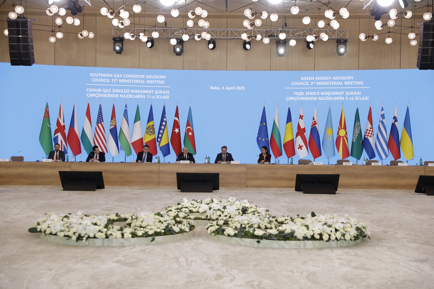 Cənub Qaz Dəhlizi Məşvərət Şurası nazirlərin 11-ci iclası və Yaşıl Enerji Məşvərət Şurası nazirlərin 3-cü iclası plenar sessiyalarla davam edib