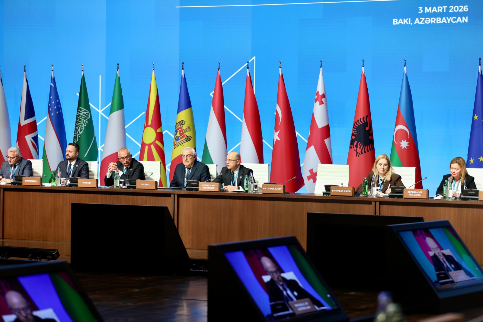 Cənub Qaz Dəhlizi Məşvərət Şurası nazirlərin 12-ci iclası və Yaşıl Enerji Məşvərət Şurası nazirlərin 4-cü iclası plenar sessiyalarla davam edib