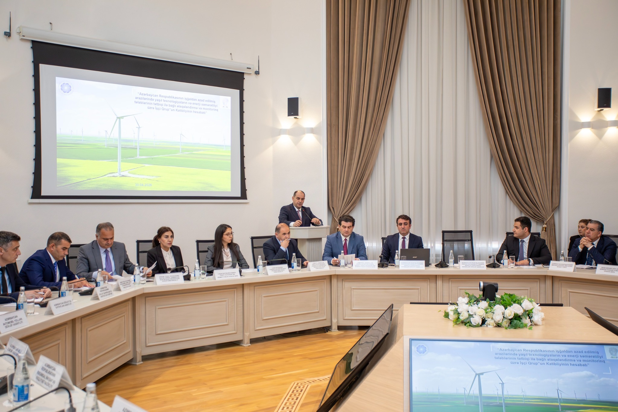 Azad edilmiş ərazilərdə yaşıl enerji və enerji səmərəliliyi üzrə İşçi Qrupunun növbəti iclası keçirilib