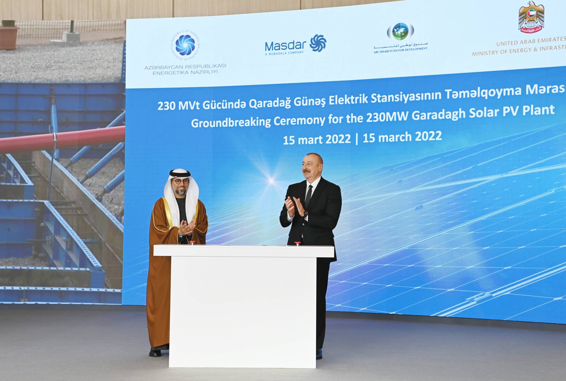 A groundbreaking ceremony has been held for the 230 MW Garadagh Solar Power Plant