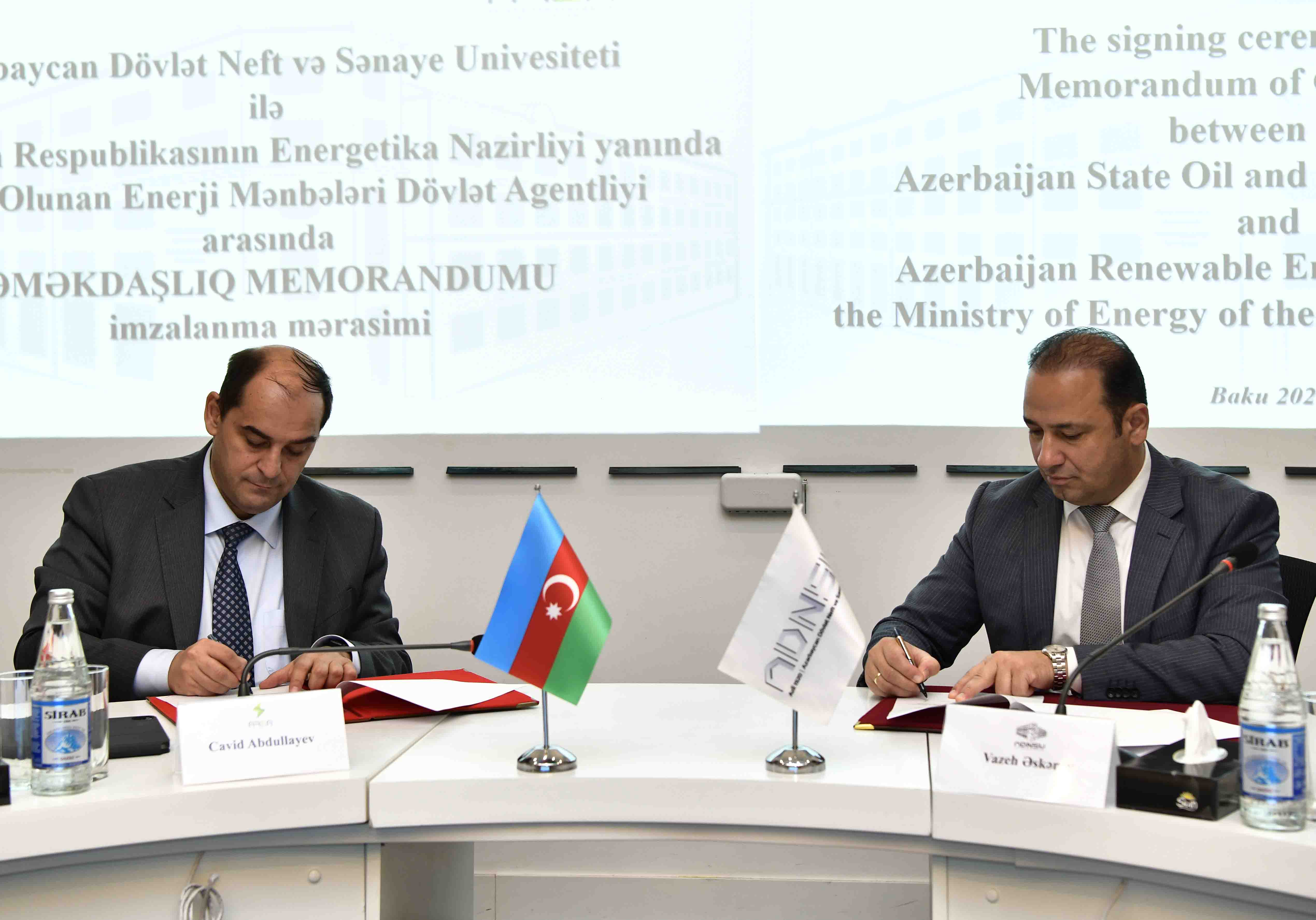 AREA ilə ADNSU arasında Əməkdaşlıq Memorandumu imzalanıb